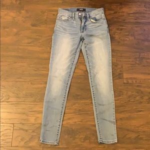 High-rise medium light wash jeans